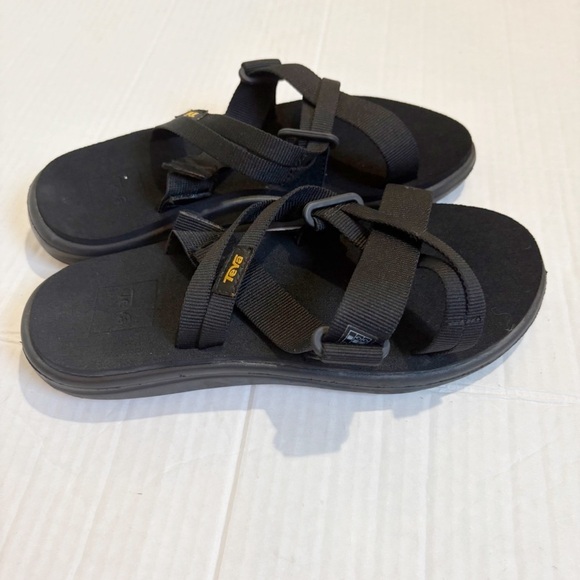 Teva Voya Slide Sandals Black Size 5 Size EU36 Strappy Sustainable Cushioned - Picture 5 of 12
